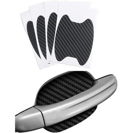 Stickers Wrap Protectores de Manijas Puerta Carro de Automóviles de Fibra de Carbono Alta Calidad Contra Agua (Fibra de Carbono)
