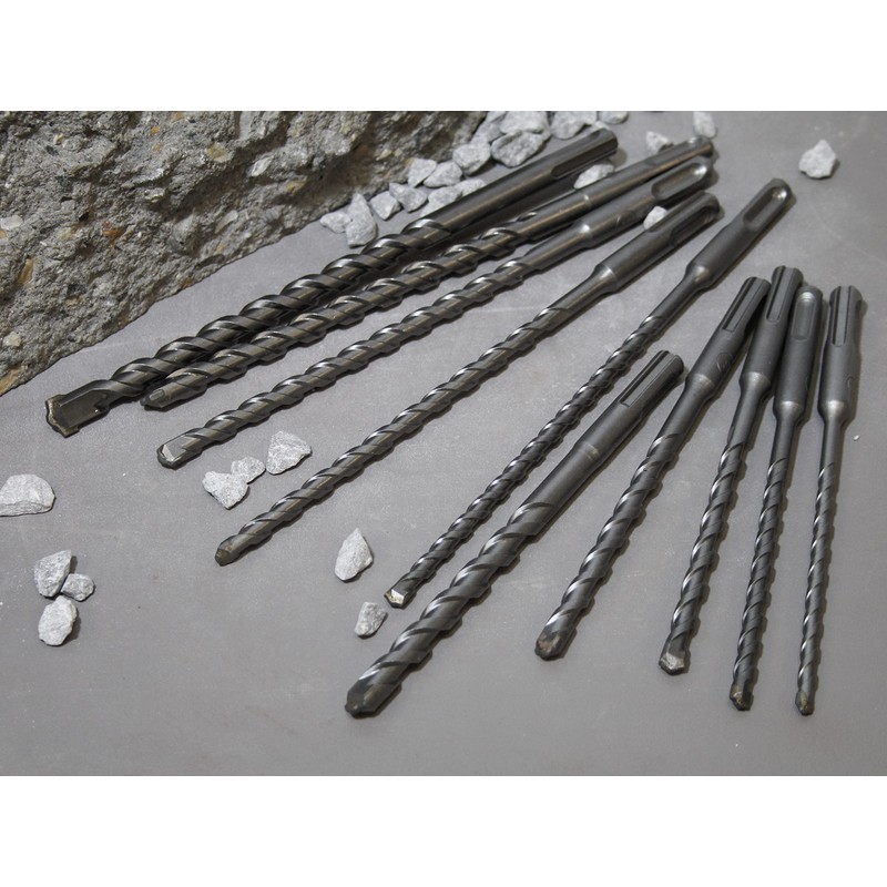 Faithfull FAISDSSET10 SDS Masonry Drill Bit Set for Fixings -