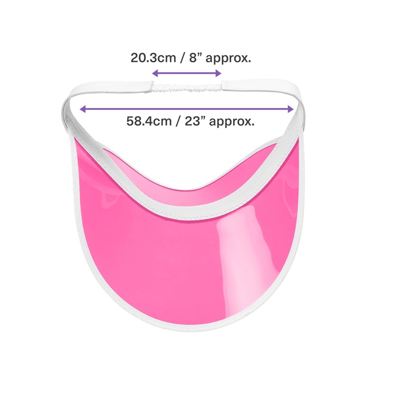 Bramble Unisex Neon Sun Visors - One Size - Perfect
