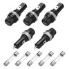 uxcell 5Pcs Panel Mounted Fuse Holders 45 x 18.4mm 250V