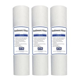 IPW Industries Inc. | 3-Pack GE GXWH04F GXWH20F GXWH20S GXRM10 GX1S01R 5-Micron Sediment Filter Replacement Cartridge Whole House Water Filter System