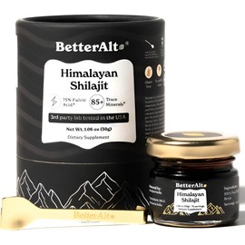 BETTERALT Himalayan Shilajit Gold 30g  Suplemento Dietético con Shilajit, A-sh-wa y Azafrán para Energía, Fuerza y Rendimiento, Vitalidad Masculina y