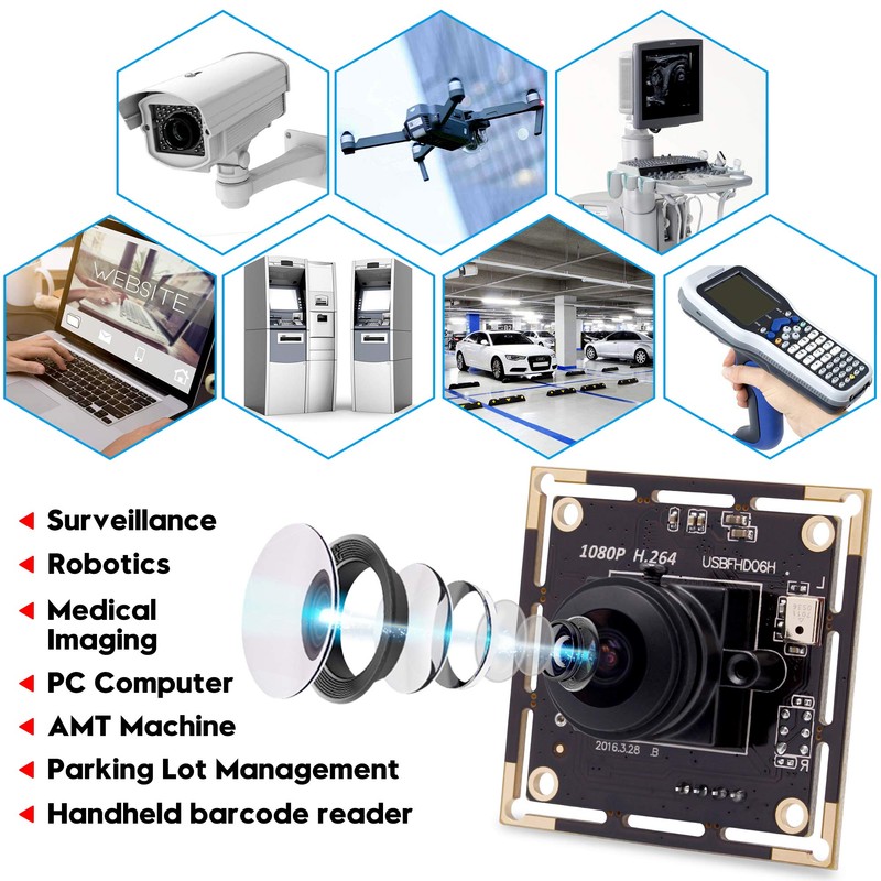 Svpro Full HD USB Camera Module 1080P 30pfs H.264 Low
