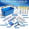 Creatyi 11PCS Window Cleaning Kit Washing Tool, Bucket 3 Gallon,