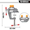 Treki Mini Vice Small Clampable Table Vice for Workbench, Jaw