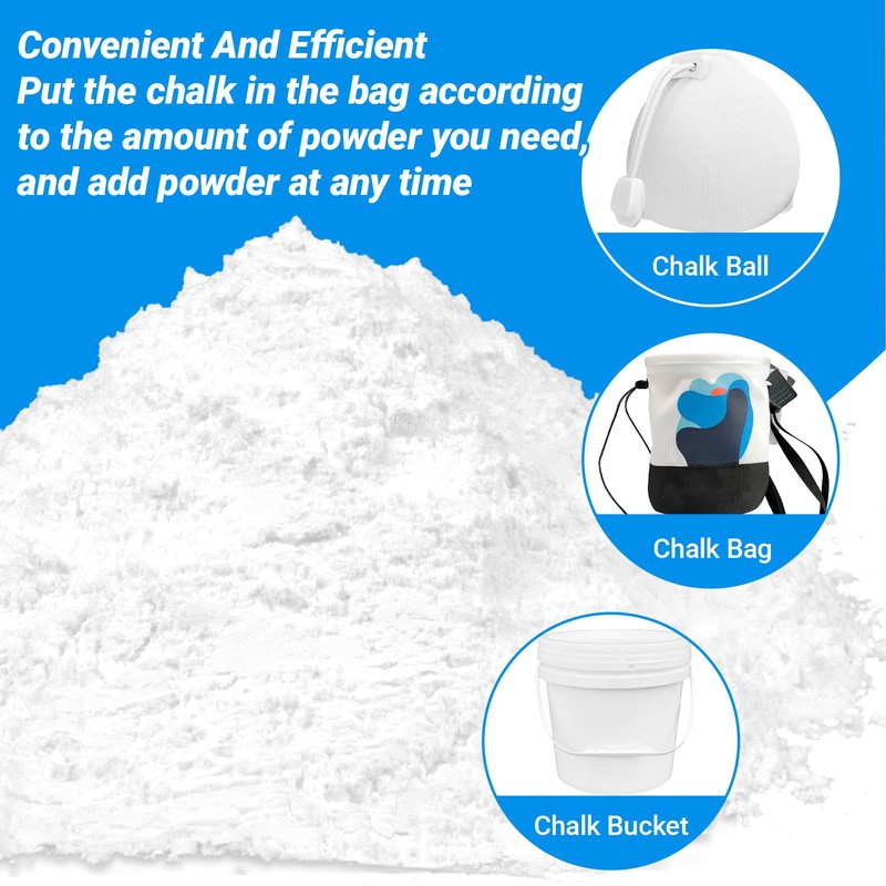 RAINFLOW Gym Chalk - 4.2OZ Loose Chalk Magnesium Carbonate Powder