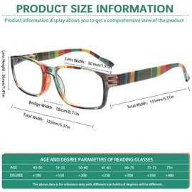 BONCAMOR 6 Pack Stylish Reading Glasses for Women Men Blue Light Blocking Square Spring Hinges Computer Readers (6 Mix-2, 1.25, diopters)