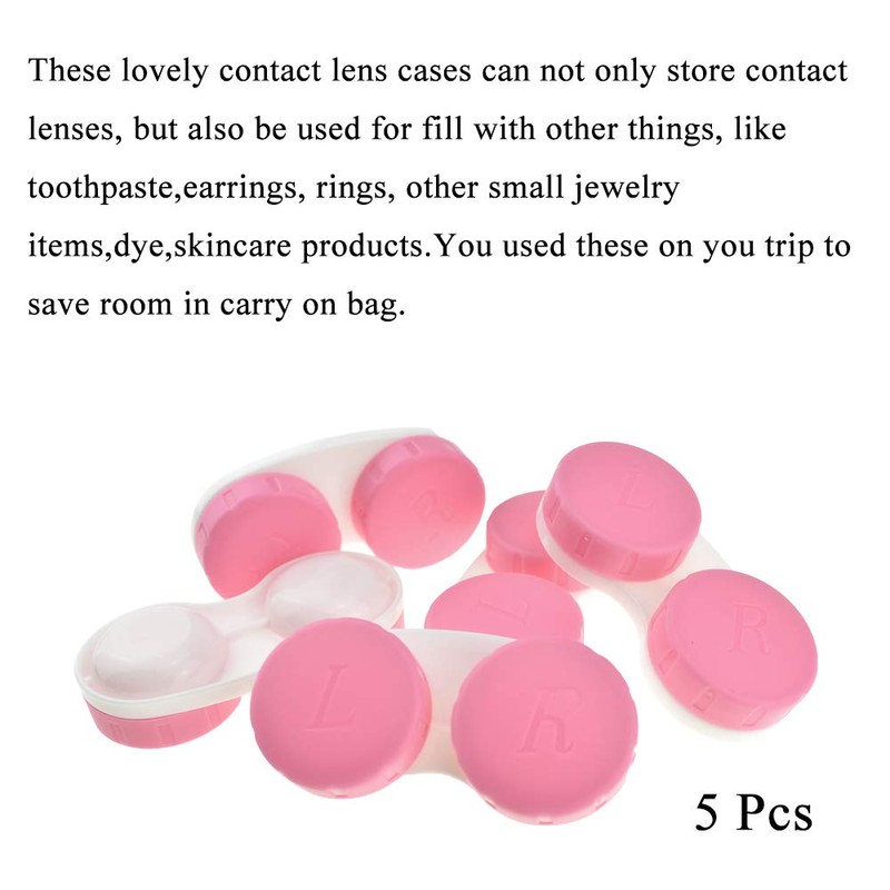 HAHIYO Contact Lens Case Box Holder Diameter 25mm Durable Leakproof