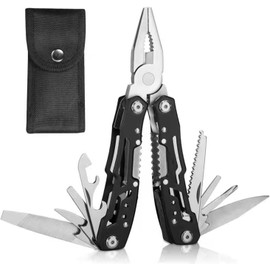 Multifunctional Pliers, 14 in 1 Multitools, Foldable Multitool with Nylon Bag, Stainless Steel Multitools with Screwdriver for Camping, Hiking, Repairing