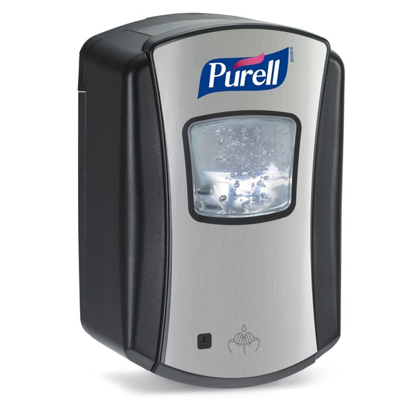 PURELL LTX-7 Touch-Free Hand Sanitizer Dispenser, Chrome/Black, for 700 mL