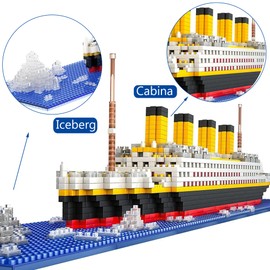 Bloques Microset 1860+ Piezas, Kit de Bloques de Construcción Mini, Rompecabezas 3D de DIY, Juguete Educativo Regalos para Navidad, Día del Niño, Cumpleaños para Adultos y Niños