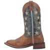 Laredo Womens Early Star Patriotic Square Toe Casual Boots Mid