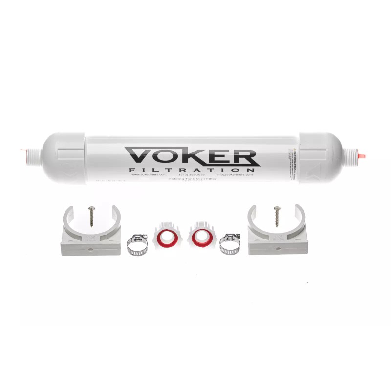 Voker Holding Tank Vent Filter New Installation Kit (5/8")