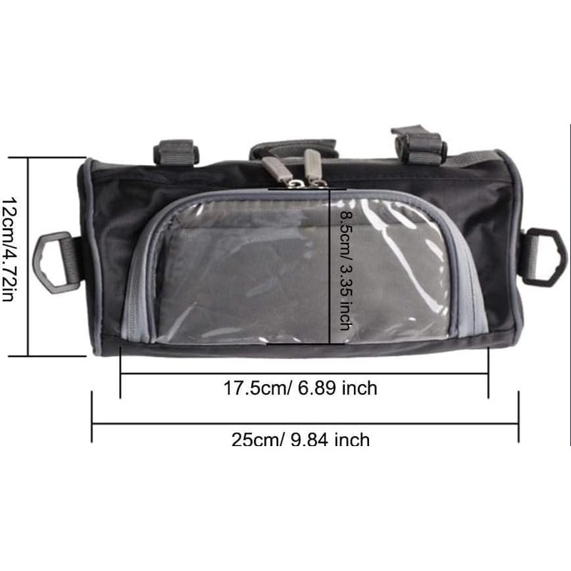 strany Motorcycle Front Bag, Waterproof Rain and Snow Resistant Motorcycle