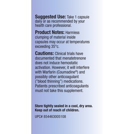 Relentless Improvement Vitamin K2 Mk4 Vegan Naturally-Derived 90 vegicapsules