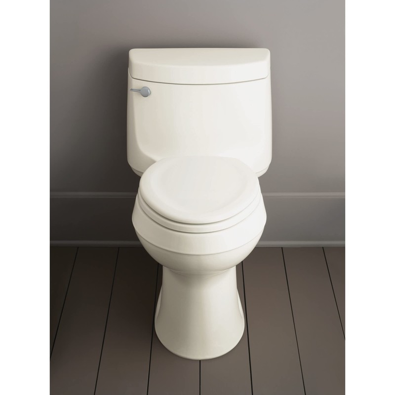 KOHLER Stonewood Quiet-Close Elongated Toilet Seat, White Finish