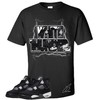 Shirt To Match AJ Retro 4 White Thunder, Unisex Sneaker Graphic Tee,Best Gift,Birthday,School (M, Black)
