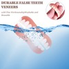 VEGCOO 4 Pairs Dentures Cosmetic Veneer False Teeth Veneers White