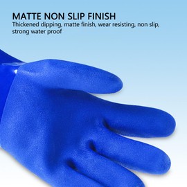 Fockety Thermal Gloves, Fleece Lining, Non-Slip Rubber, Winter Work Gloves - -20°C, Cold Resistant, Waterproof Gloves, Food Grade Rubber, Non-Slip Mat