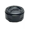 Pacer Satin Matte Black Snap In Wheel Center Cap CAP-8LP-M17P