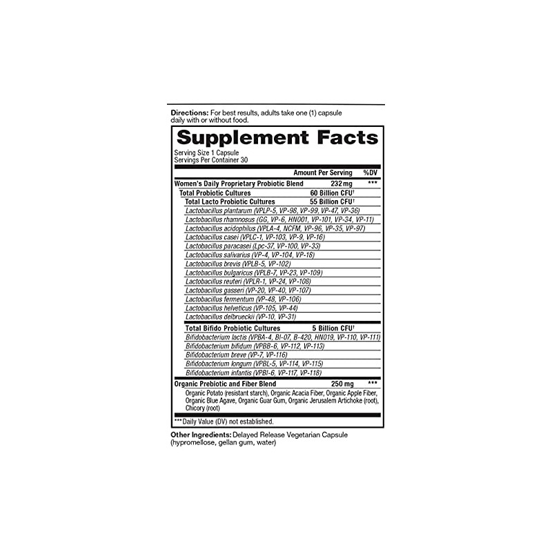 Vital Pro Naturals - Women's Daily Probiotic Plus Prebiotics 30