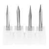 4Pcs VShaped Carving Cutter 2Edged Engraving Bit 4x0.3x15°/4x0.3x20°/4x0.3x25°/4x0.3x30°