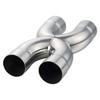 LCGP Universal 2.5" In/Out Crossover X Pipe 12" Length Stainless