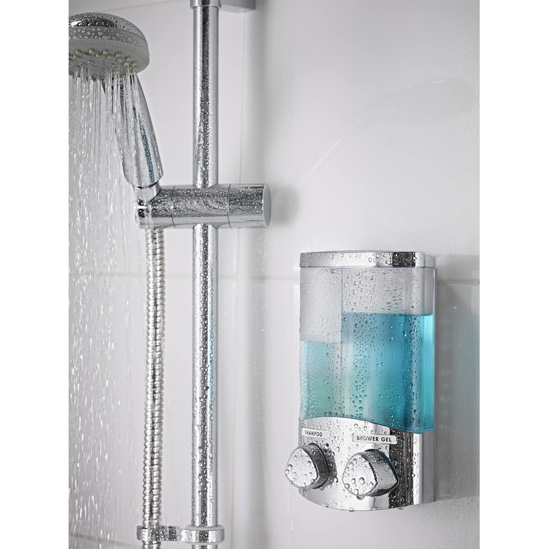 Croydex PA660941 Euro Soap Dispenser Duo Chrome