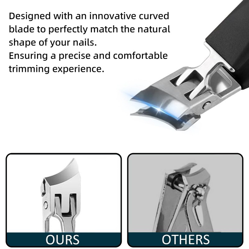 Wide Jaw Nail Clippers for Thick Nails – Large Toe