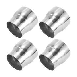 Motoforti 3.5" OD to 4.25" OD Mandrel Exhaust Pipe Adapter Concentric Reducer Car Exhaust Pipe Tubing Piping Adapter 4inch/100mm Length T304 Stainless Steel Silver Tone 4 Pcs