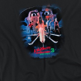 Popfunk A Nightmare On Elm Street 3 Dream Warriors Vintage Poster Women's Loose T-Shirt, Black, Small