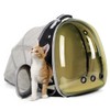Expandable Cat Backpack, Space Capsule Transparent Pet Carrier for Small