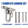 360° Rotating Swing Hanger Set, 304 Stainless Steel Ceiling Mount