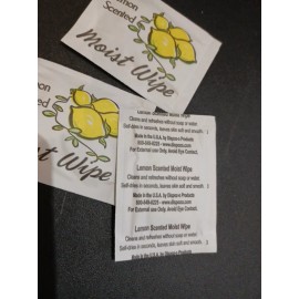 D&W Fine Pack Moist Towelettes Wet Nap Wipe, Individual Wrapped, Lemon-scented ~ 50 Pack