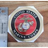 4" Marine Corps Decal Sticker USMC Metalic