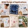 20 Pcs Star Stencils for Painting, Reusable DIY Star Drawing