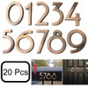 Diggoo 20 Pack Mailbox Numbers 0-9, 2.76 Inch High, Door