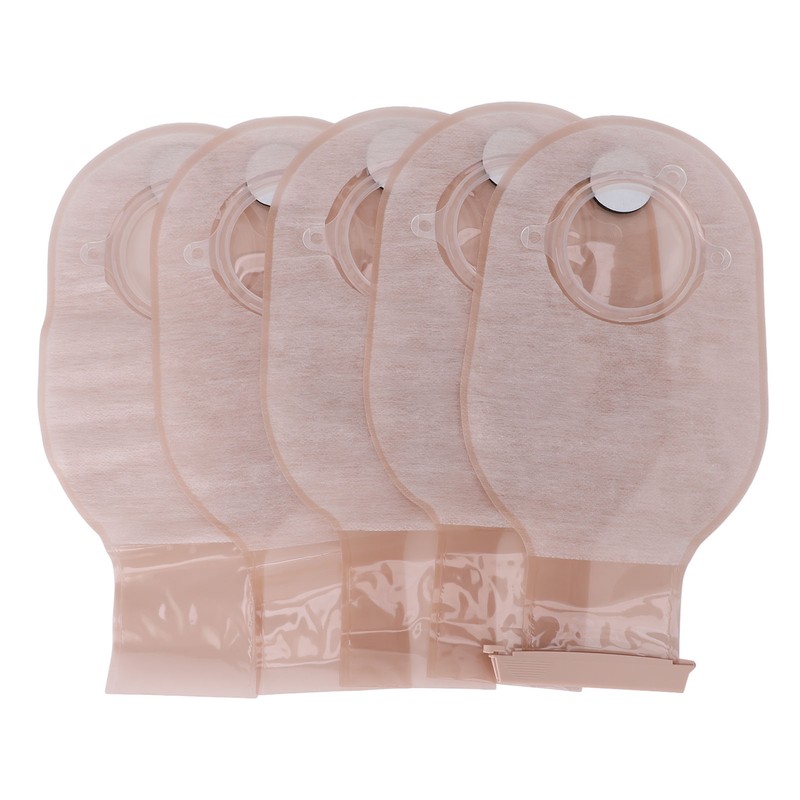 5PCS Colostomy Bags PE Leakproof Ostomy Pouch Ostomy Supplies for