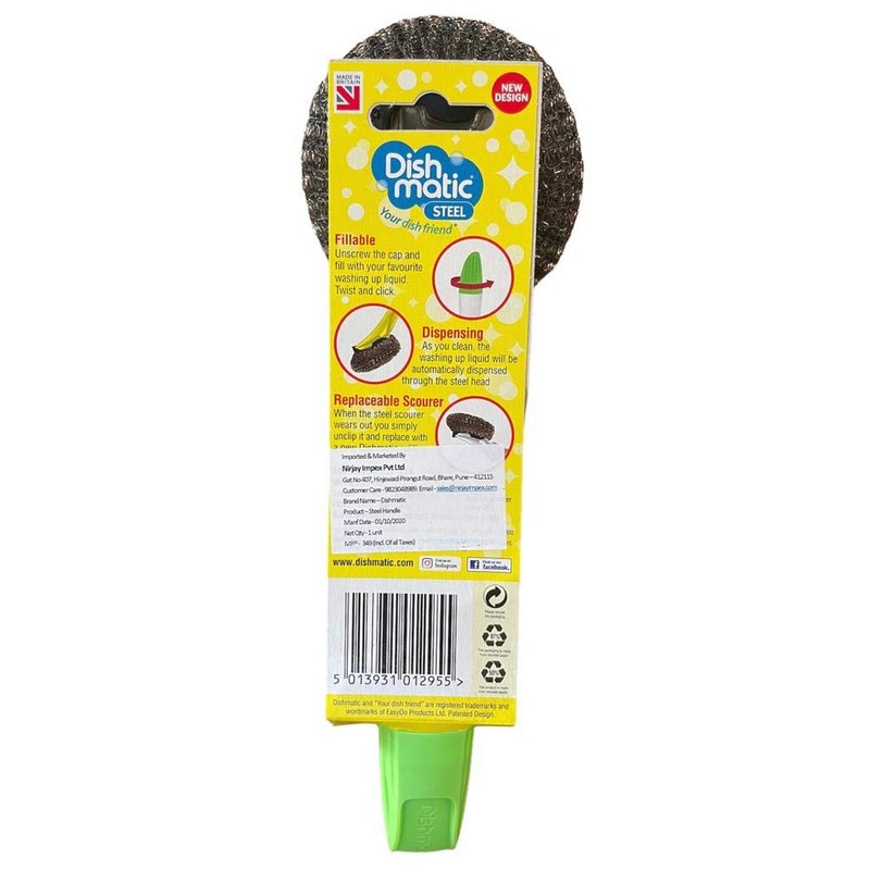 Easy Do Dish Matic Fillable Dish Wand Brush with Handle