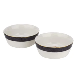 Portmeirion Home & Gifts SMGE79168-XD Geese Bowls Set of 2, Ceramic