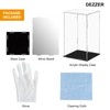 Dezzer Acrylic Display Case with Black Base, Assemble Worktop Clear