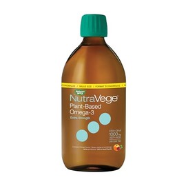 Natures Way NutraVege Extra Strength ArndanoNaranja 500 mL - Omega3 de Algas con Sabor Frutal para Soporte Vegetal y Salud Integral                   