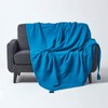 HOMESCAPES - Rajput Ribbed Throw - 60 x 80 Inches