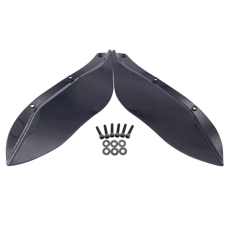 Black Fairing Air Deflectors Side Wing Windshield Side Cover for