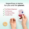 Eco-Dent VeganFloss Dental Floss, Waxed, Cinnamon - Floss with Vegan