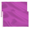2 Pack Solid Purple Flag,3x5 Ft DIY Solid Purple Flag