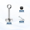 sourcing map 2Set Ceiling Mount Bracket Fit 1.26inch Pipe, Stainless