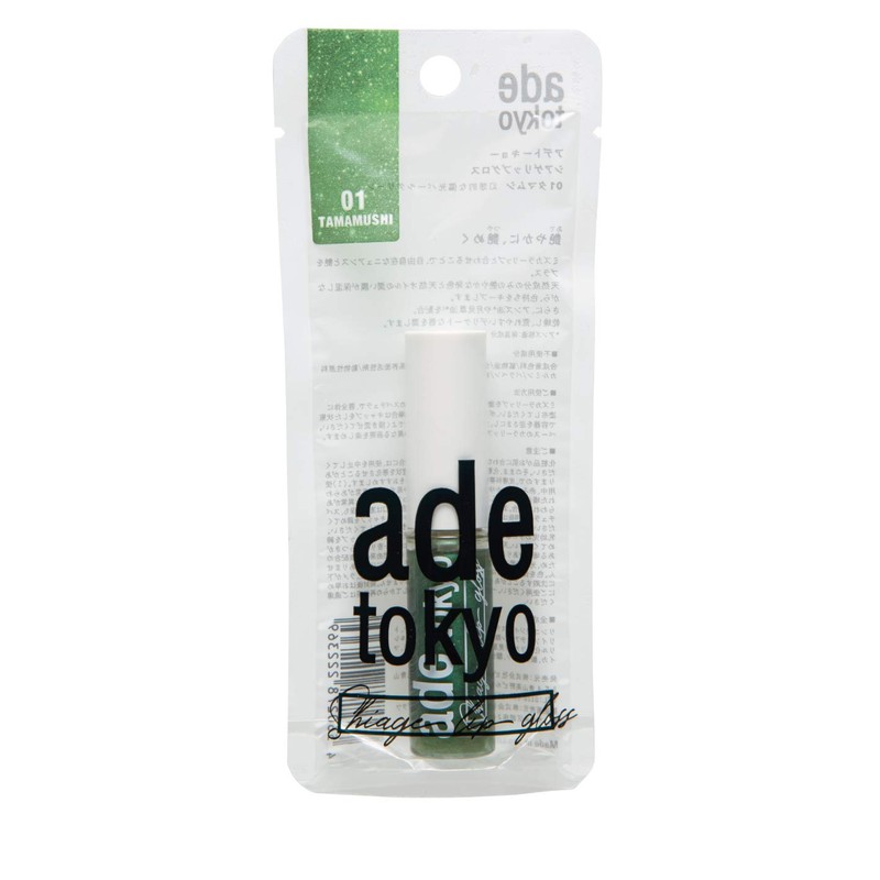 ade tokyo 01 Shaget Lip Gloss, Additive-free, Fluffy, Moisturizing Gloss,