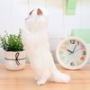 Furry Cat Figurine Realistic Simulated Adorable Lovely Decorative Plush Cat