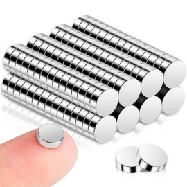 120Pcs Fridge Magnets, 6x2mm Extra Strong Neodymium Magnets, Small Round Magnet for Whiteboards, Mini Dsic Crafts Magnet for Muti-Use, Refrigerator, DIY, Building, Scientific